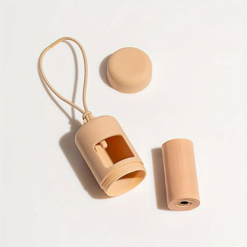 1pc Plastic Bag Holder, Convenient Portable Dispenser With Handle For Dog Waste Bags, Compact Organizer For Pet Cleaning Garbage Bags, For Home And Kitchen Supplies, Kitchen Organizers And Storage, Kitchen Accessories