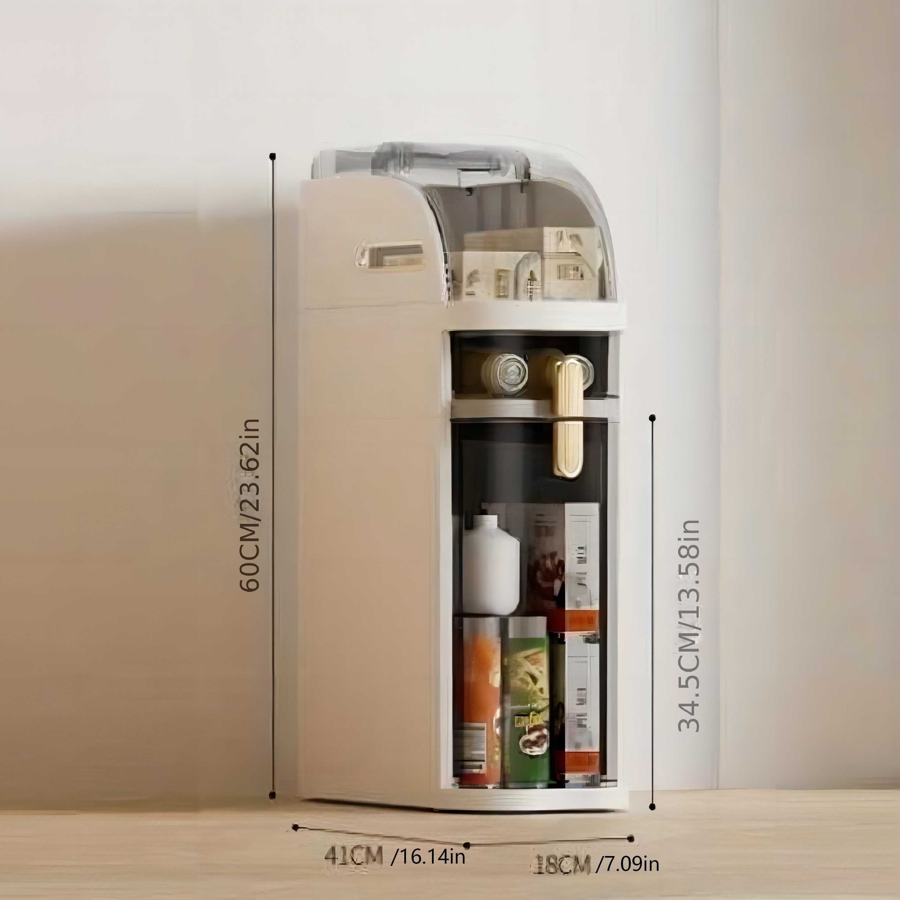 1pc Plastic Multifunctional Large Capacity Multiple Capacities Available Bathroom Organizer with Drawers w/ Tissue Box w/ Wheels Bathroom Kitchen Living Room Bedroom Multifunctional Clip Cabinet - Narrow Slot Storage Cabinet|