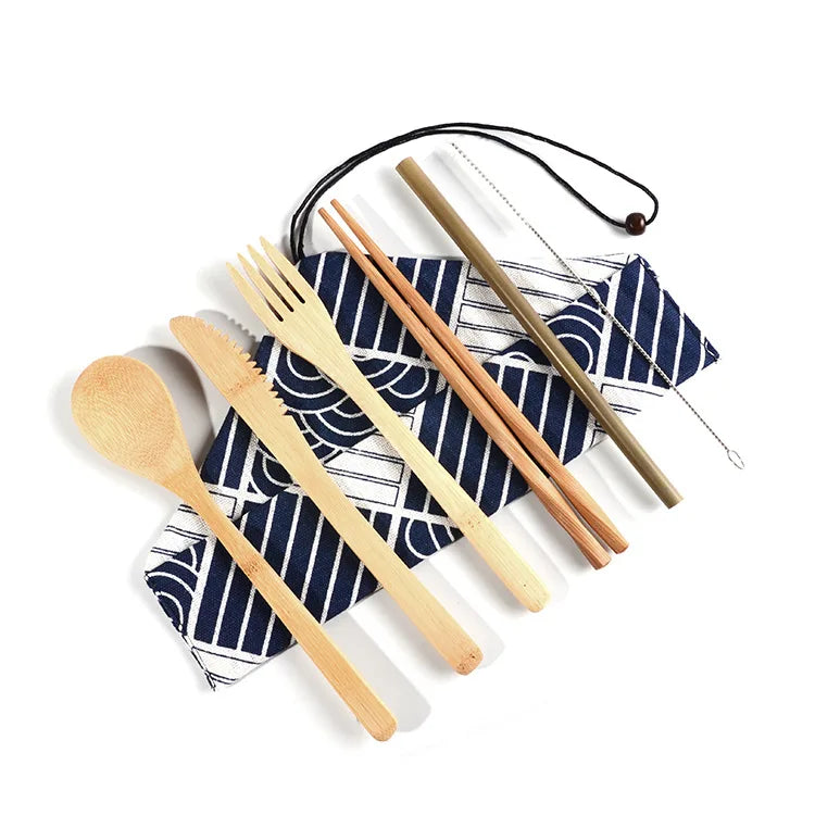 Wooden Lunch Box Picnic Japanese Bento Box for School Kids Dinnerware Set with Bag&spoon Fork Chopsticks Round Square Lunch Box