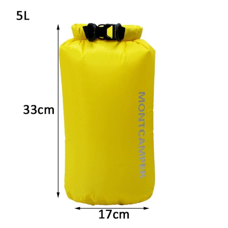 3/5/10/20/35L Dry Bag Sack 30D Nylon Ultralight Drifting Swimming Clothes Storage Bag Pack Waterproof Rafting Kayaking Sport Bag
