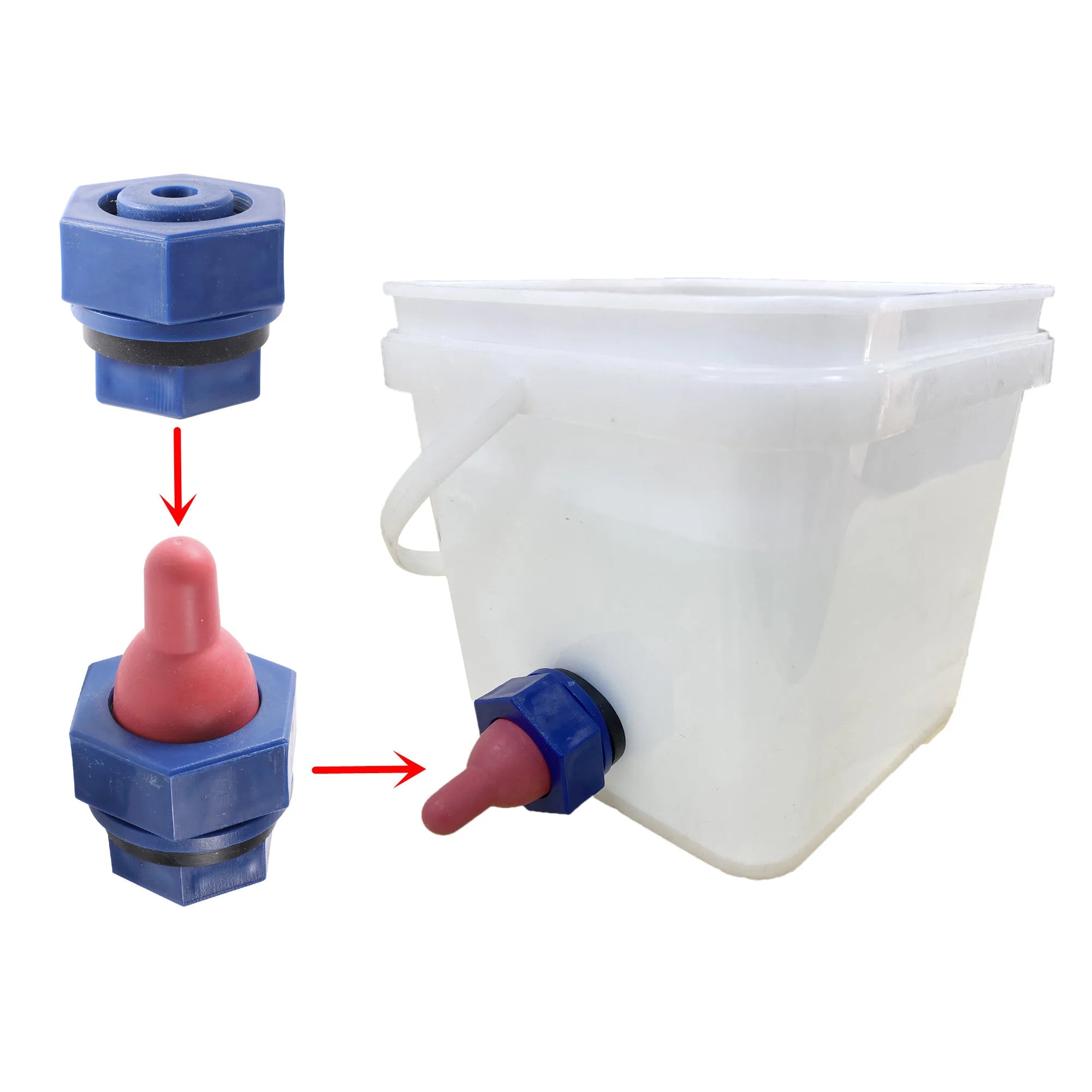 Animal Pacifier Cows Feeder Calf Milk Bottle Drink Nipple Farm Animals Feeding Supplies Drinking Fountain Sheep Calves Goats