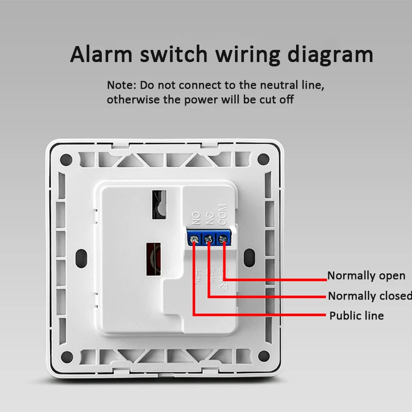 Alarm Button Fire Emergency Call Wall Panel Alarm With Key SOS Fire Alarm Panel Security Engineering Manual Button For Help