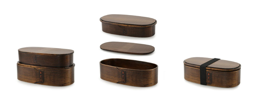 Wooden Lunch Box Picnic Japanese Bento Box for School Kids Dinnerware Set with Bag&spoon Fork Chopsticks Round Square Lunch Box