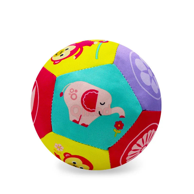 Hot Sale Baby Toys Animal Ball Soft Plush Mobile Toys With Sound Baby Rattle Infant Body Building Ball Toys For 0-12 Months Gift