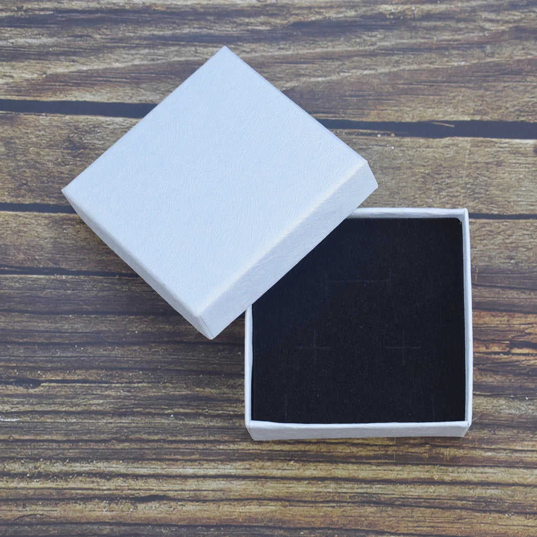 Gift Box for Wedding Birthday Party Jewelry Set Organizer Storage Carton for Rings Earrings Cufflinks Bracelet Blue Pink 7x7