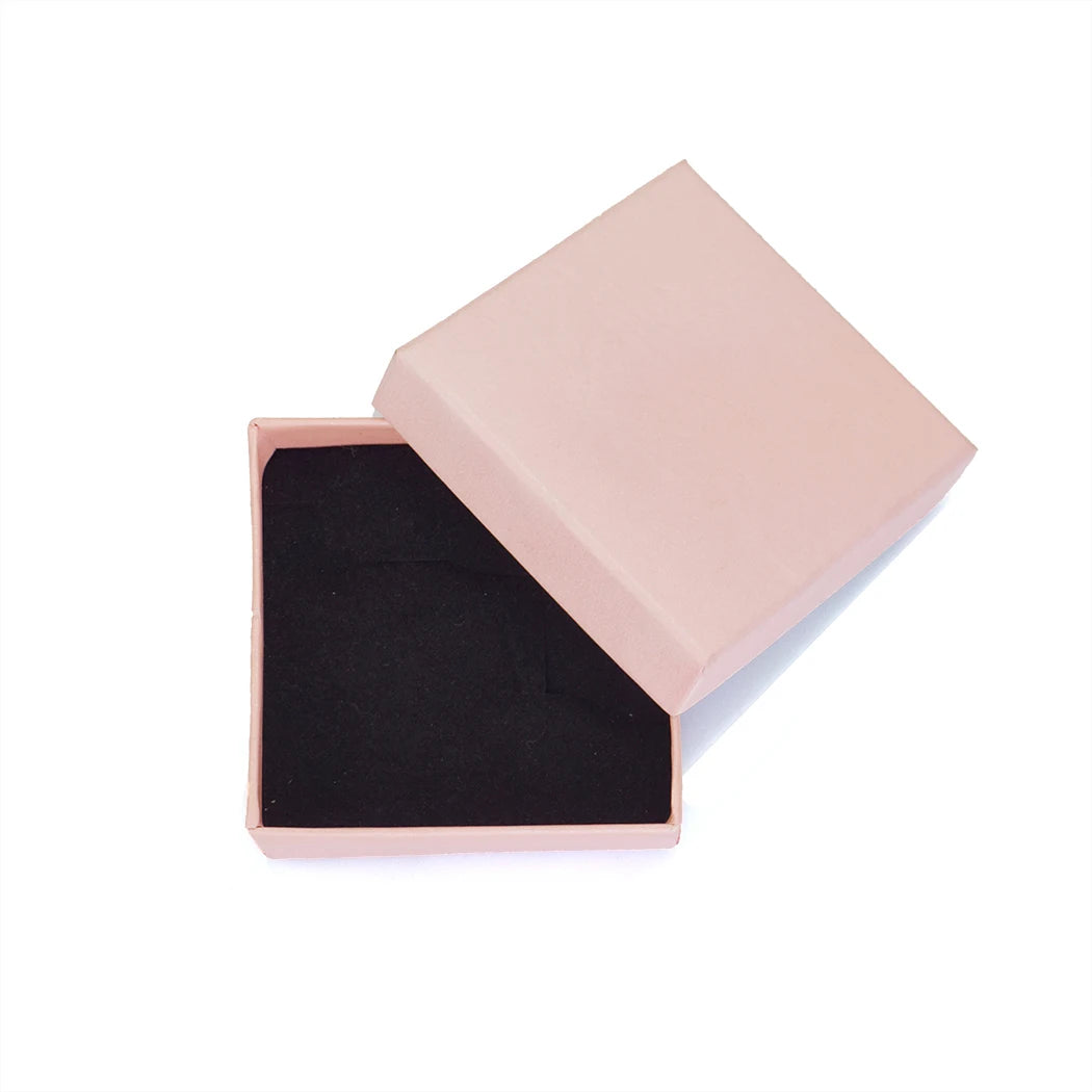 Gift Box for Wedding Birthday Party Jewelry Set Organizer Storage Carton for Rings Earrings Cufflinks Bracelet Blue Pink 7x7