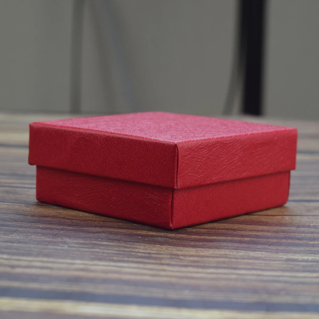 Gift Box for Wedding Birthday Party Jewelry Set Organizer Storage Carton for Rings Earrings Cufflinks Bracelet Blue Pink 7x7