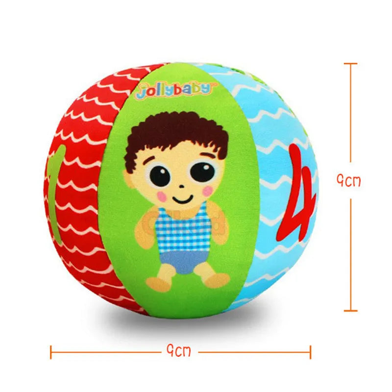 Hot Sale Baby Toys Animal Ball Soft Plush Mobile Toys With Sound Baby Rattle Infant Body Building Ball Toys For 0-12 Months Gift