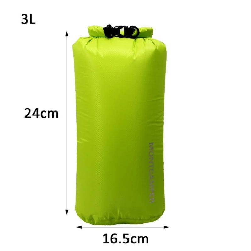 3/5/10/20/35L Dry Bag Sack 30D Nylon Ultralight Drifting Swimming Clothes Storage Bag Pack Waterproof Rafting Kayaking Sport Bag