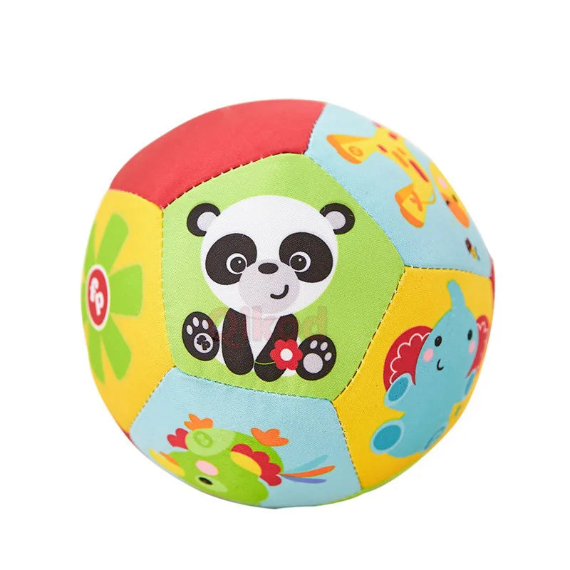 Hot Sale Baby Toys Animal Ball Soft Plush Mobile Toys With Sound Baby Rattle Infant Body Building Ball Toys For 0-12 Months Gift