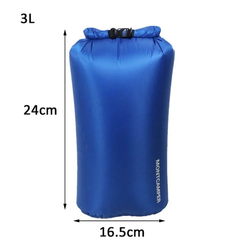 3/5/10/20/35L Dry Bag Sack 30D Nylon Ultralight Drifting Swimming Clothes Storage Bag Pack Waterproof Rafting Kayaking Sport Bag