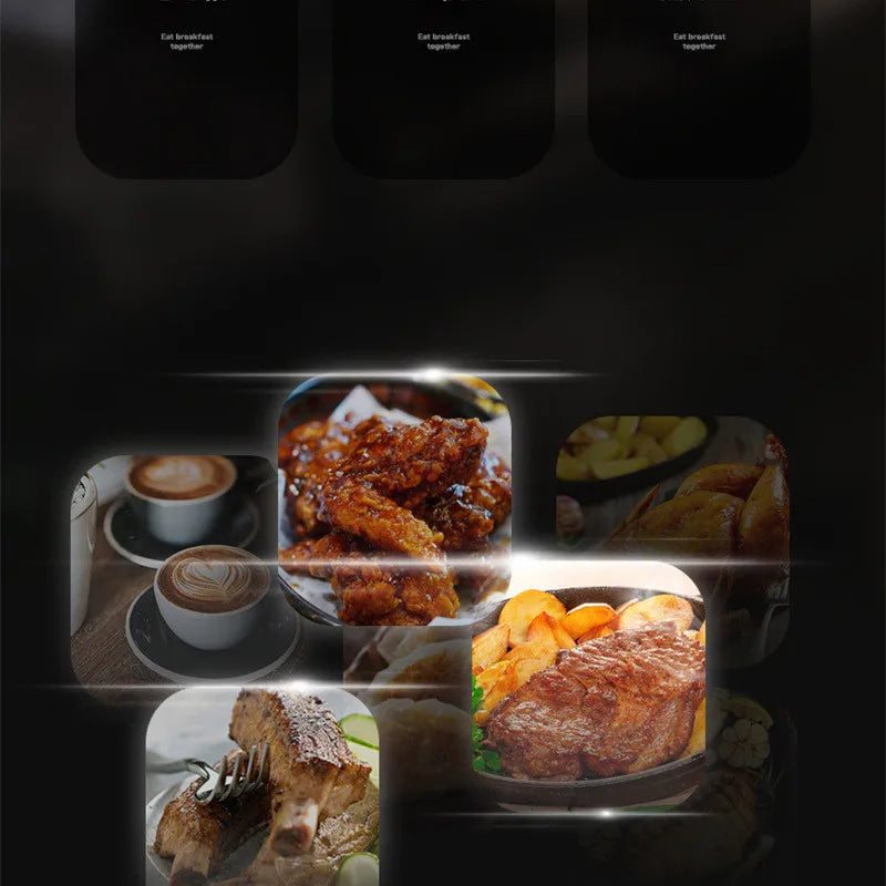 Kitchen 3 In 1 Breakfast Making Machine Drip Coffee Maker Household Bread Pizza Frying Pan Toaster Electric Oven