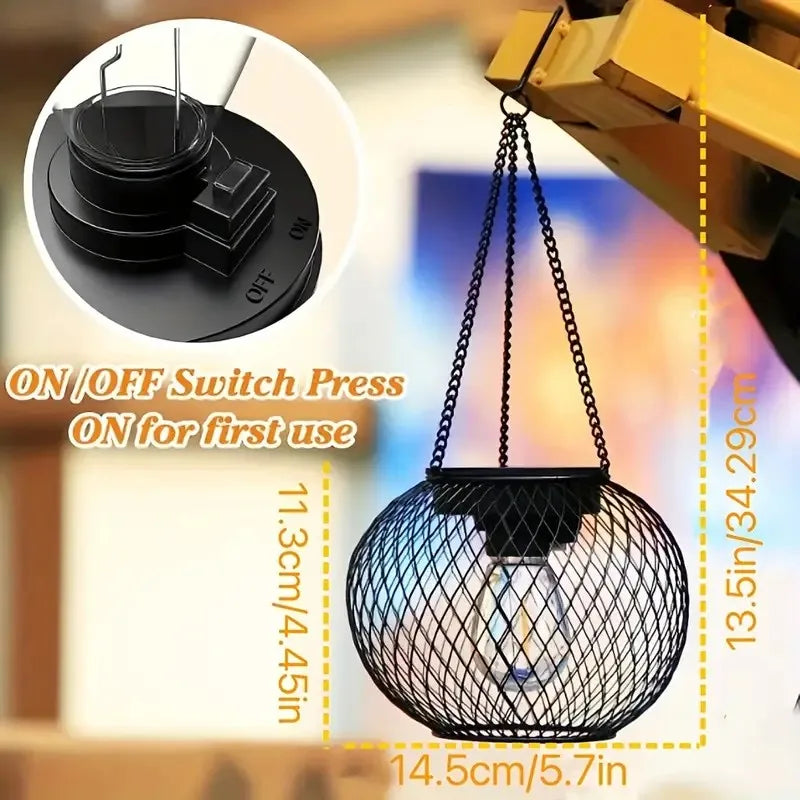 Outdoor Camping Solar Lights for Outside Decorative Solar Lantern Outdoor Hanging Lights Waterproof Solar Lanterns Garden Decor