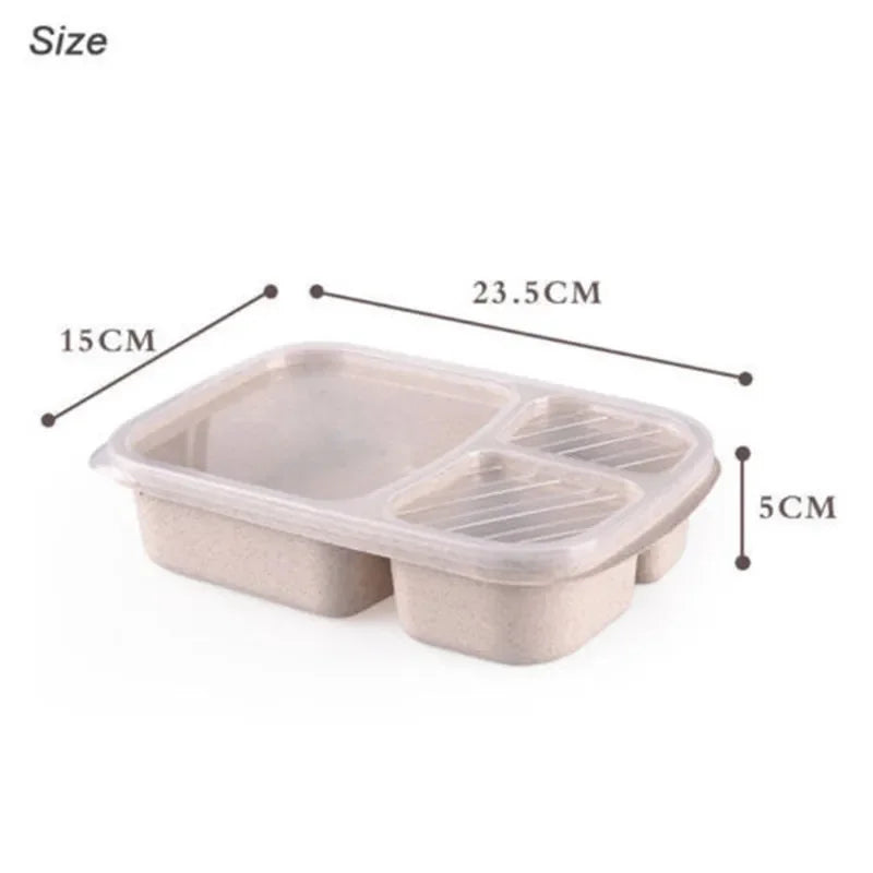 Portable Microwave Bento Boxes For Kids, Lunch Picnic Fruit Food Container, Home Storage Box