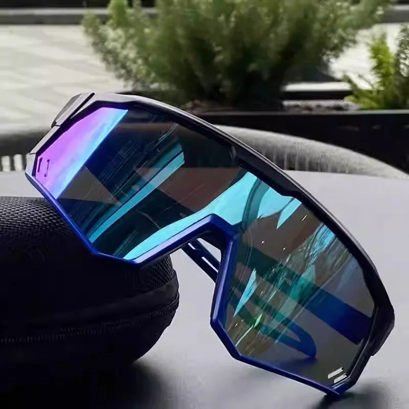 New Sports Cycling Sunglasses Large Frame Fishing Driving Outdoor Goggles Anti-Ultraviolet Windproof Durable Eyewear