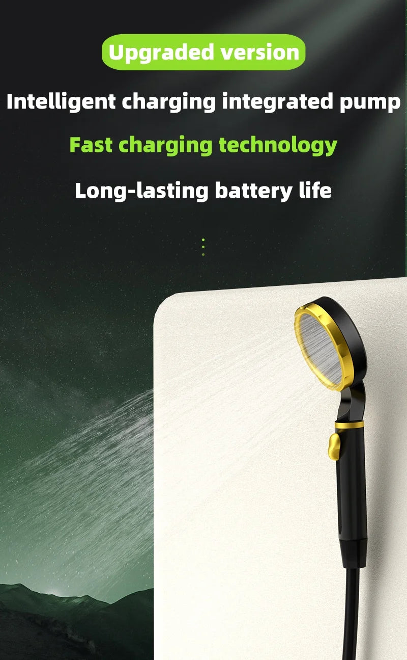 Outdoor shower unit - Portable electric shower head, suitable for bathing in camping, construction sites and dormitories, etc.