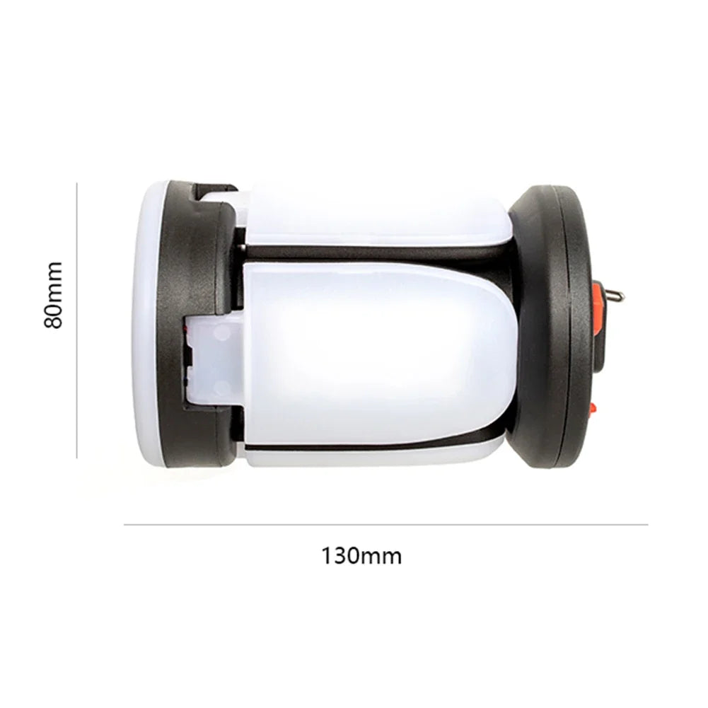 Rechargeable LED Camping Lantern With folding LED floodlight Portable Tent Light With 3 Light Modes For Camping, Hiking, Fishing