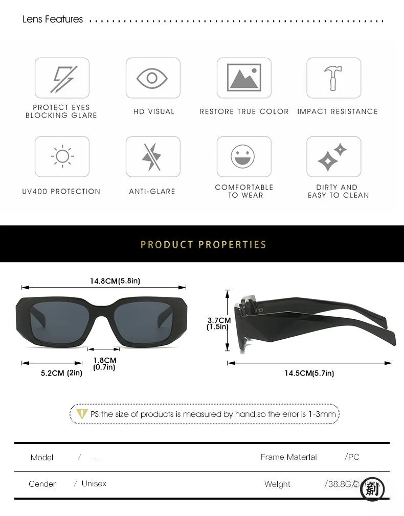 1pc Classic Unisex Sunglasses Trendy Shades for Men Women Fashion Designer Style Eyewear Travel Motorcycle Driving Sunglasses