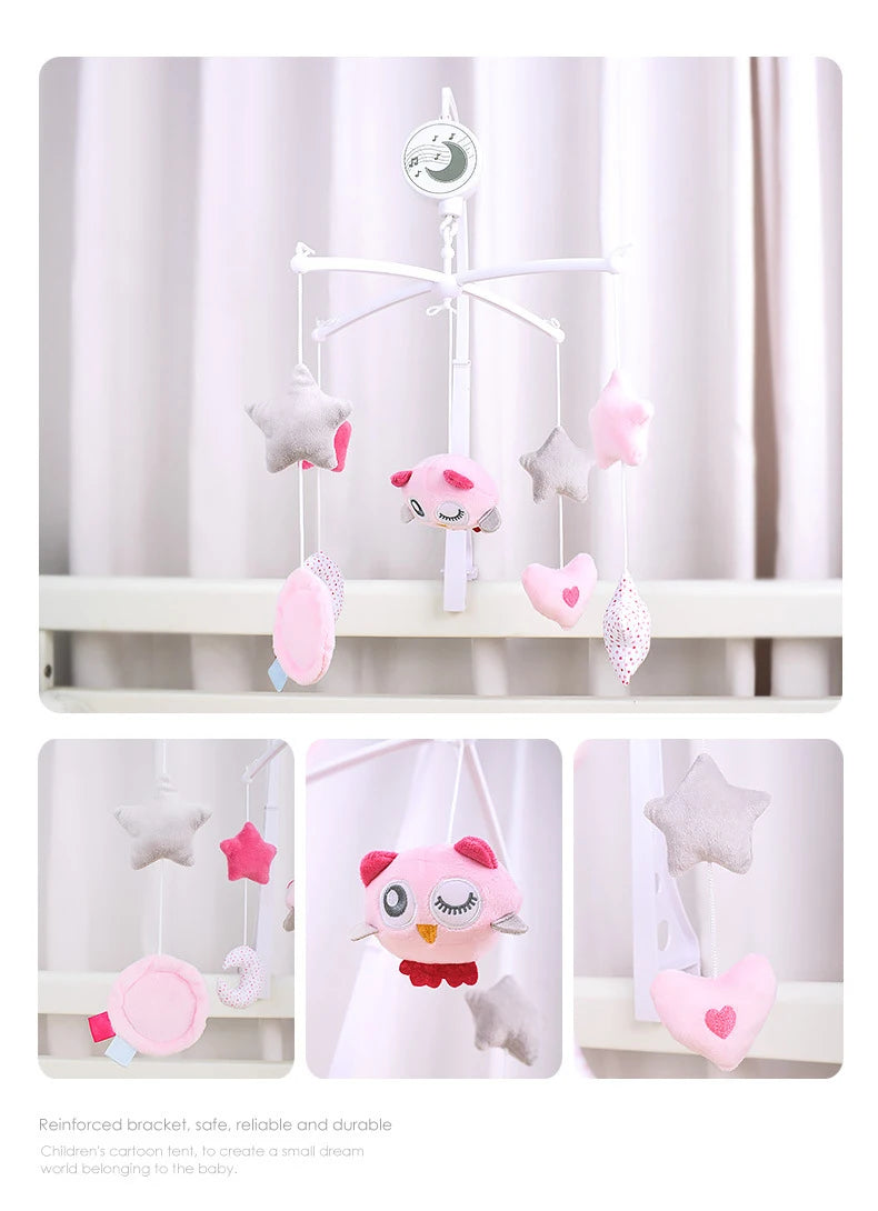 Baby Musical Crib Mobile With Hanging Rotating Toys Infant Bed Decoration Bedside Bell Toy Ringing Toys For Babies Boy And Girl