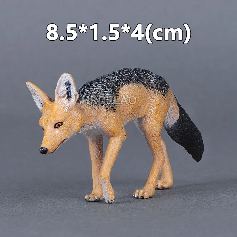 Realista Wild Animal Figurines Zoo Wolf Monkey Bat Chameleon Pangolin Squirrel Donkey Horse Action Model Toys for children Gift
