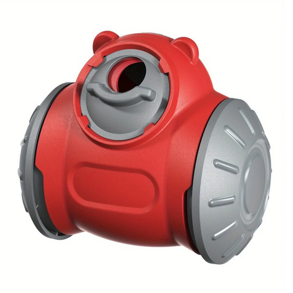 Dog Pet Food Dispenser For Dog Cats Interactive Game IQ Training Feeder Pet Supplies Red-AT64