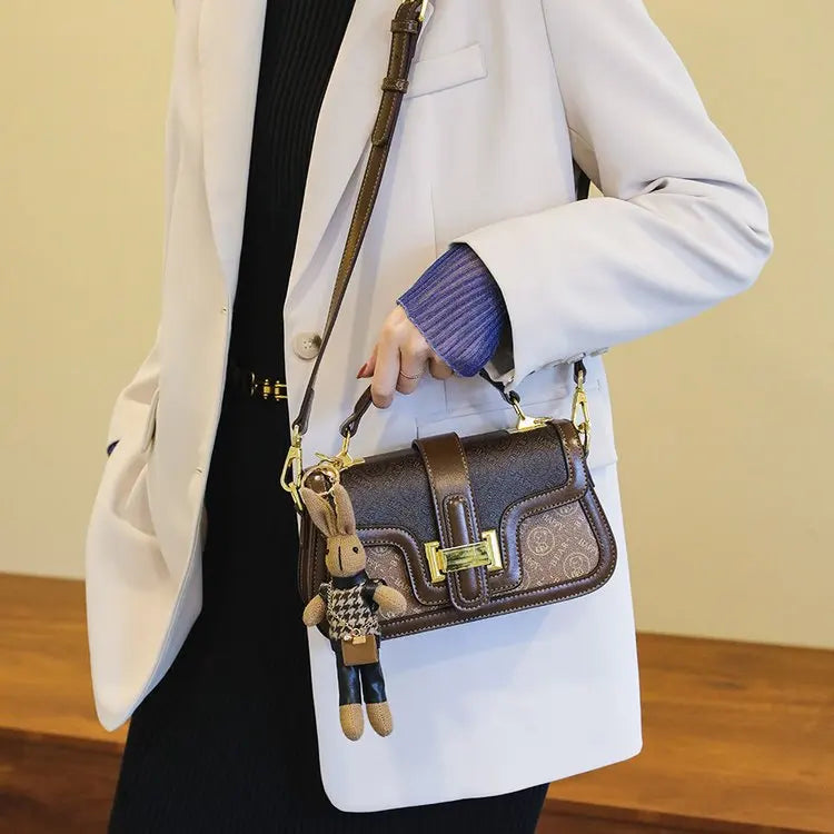 Premium Ladies Leather Handbag Designer Shoulder Bag Women's Crossbody Purse Classic Elegant Tote Bag