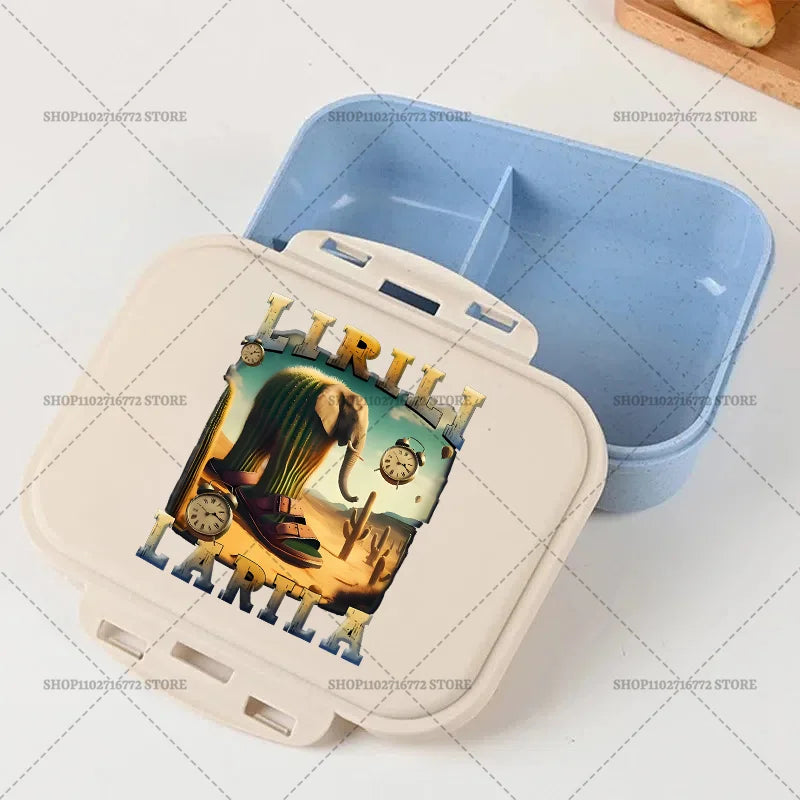 Italian Brainrot Bento Lunch Box Tralalero Tralala Boy Girl Food Storage Containers Kids School Picnic Lunchbox Dinner Case Gift