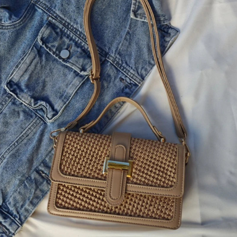 Paris Fashion Designer Elegant Handbag Classic Vintage Style Luxury Women Leisure Business Crossbody Bag Use