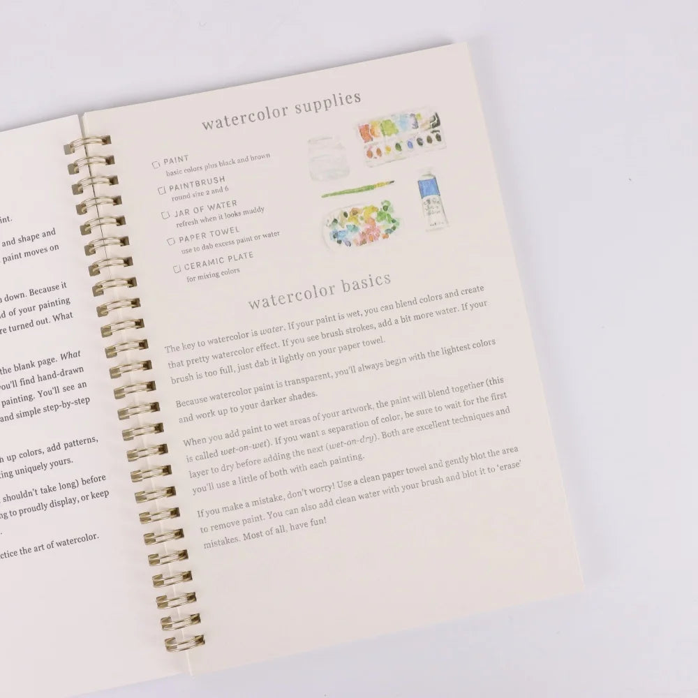 Animal Watercolor Workbook for Beginners, Watercolor Crafts, Adult Watercolor Book (Animals)