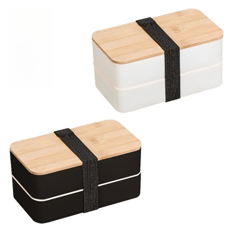 Stackable Bento Lunch Box with Insulated Bag Microwaveable Divided Large Capacity Bento Box for Office Workers and Students