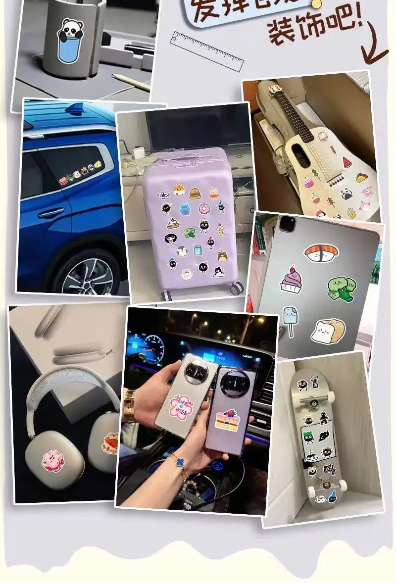 50 cartoon animal stickers, suitable for bedrooms, stationery, scrapbooks, laptops, refrigerators, suitcases, and mobile phones