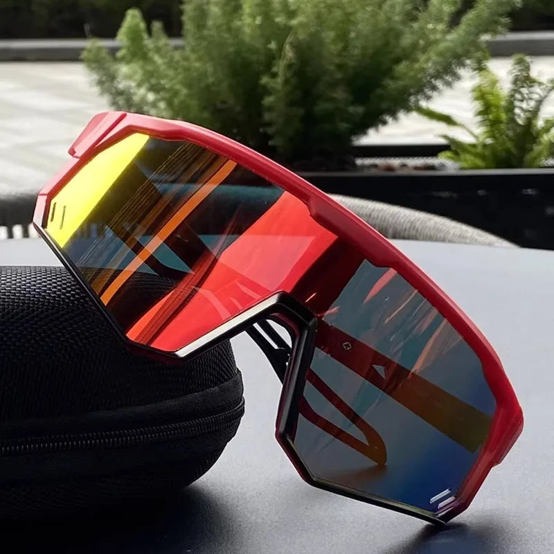 New Sports Cycling Sunglasses Large Frame Fishing Driving Outdoor Goggles Anti-Ultraviolet Windproof Durable Eyewear