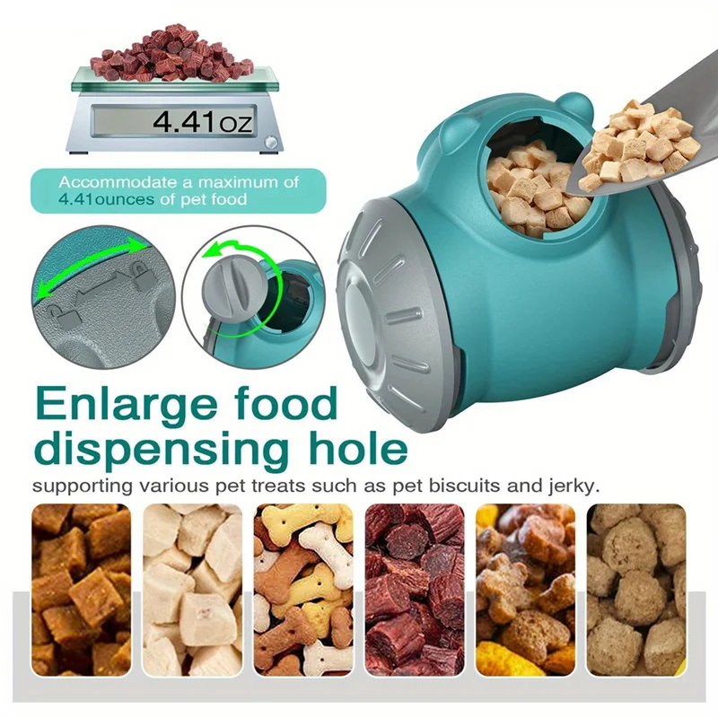Dog Pet Food Dispenser For Dog Cats Interactive Game IQ Training Feeder Pet Supplies Red-AT64