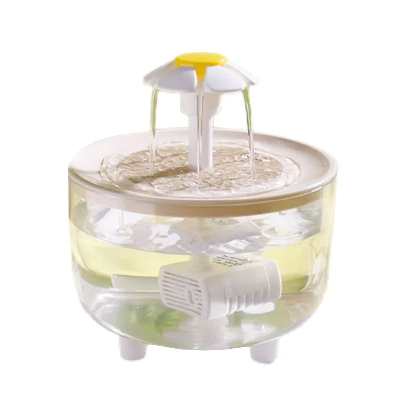 Cat drinking fountain with continuous constant-temperature heating for winter water dispenser for kittens water feeding bowl