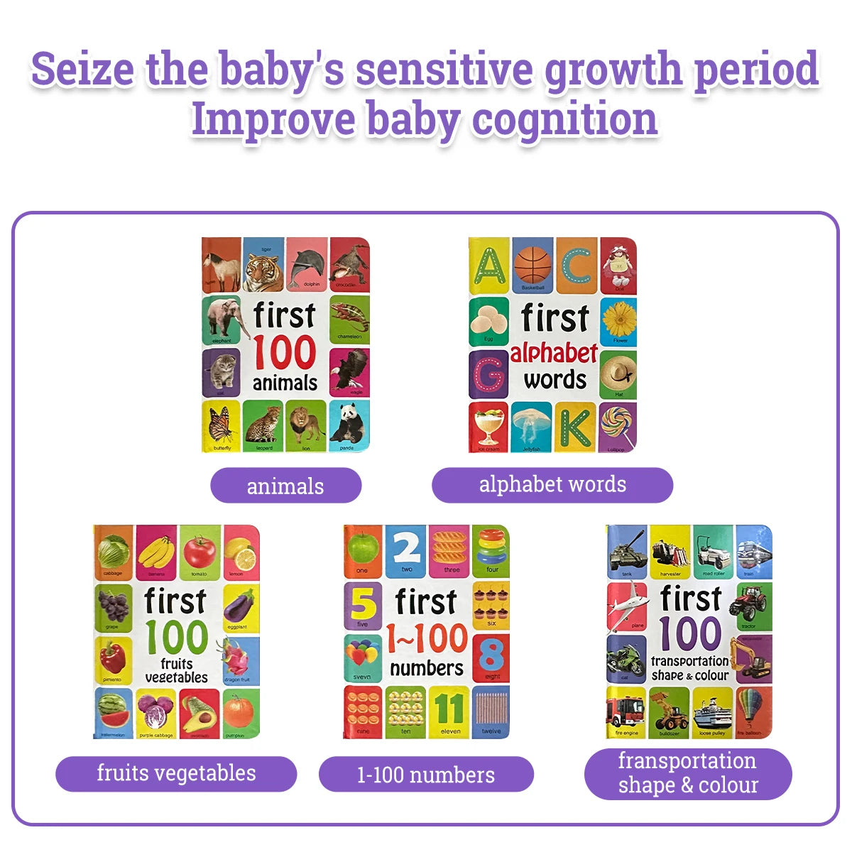 1-100 Animal Species Book Libros Manga Anime Coloring Books Preschool Learning Improves Children's Identification Skills