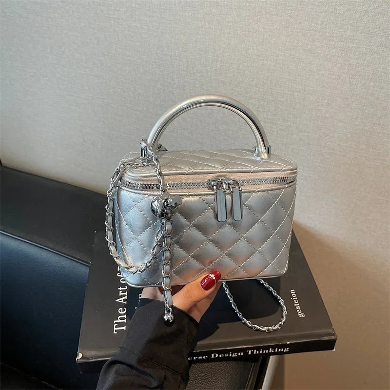 Stylish Solid Color Crossbody Bag Women Minimalist Vintage Leather Purse High-End Parisian Design Casual Luxury Tote Messenger