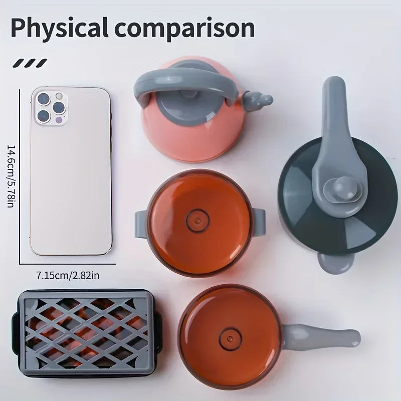 Interactive Kids Kitchen Set with Realistic Cooking Tools and Accessories for Creative Role Play at Home for Boys and Girls