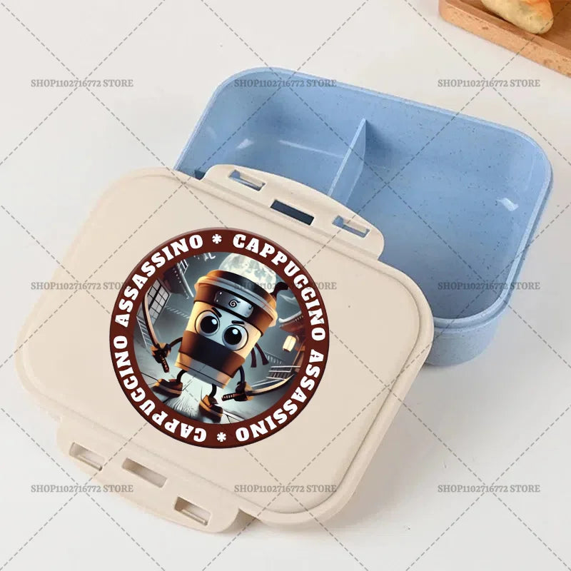 Italian Brainrot Bento Lunch Box Tralalero Tralala Boy Girl Food Storage Containers Kids School Picnic Lunchbox Dinner Case Gift