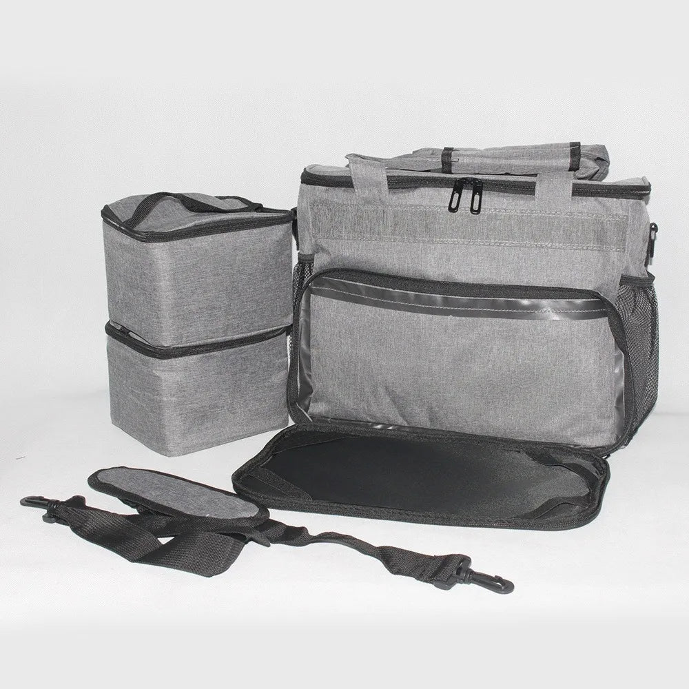 Dog Travel Bag-Dog Travel Kit for a Weekend Away Set Includes Pet Travel Bag Organizer for Accessories, Travel Food Container