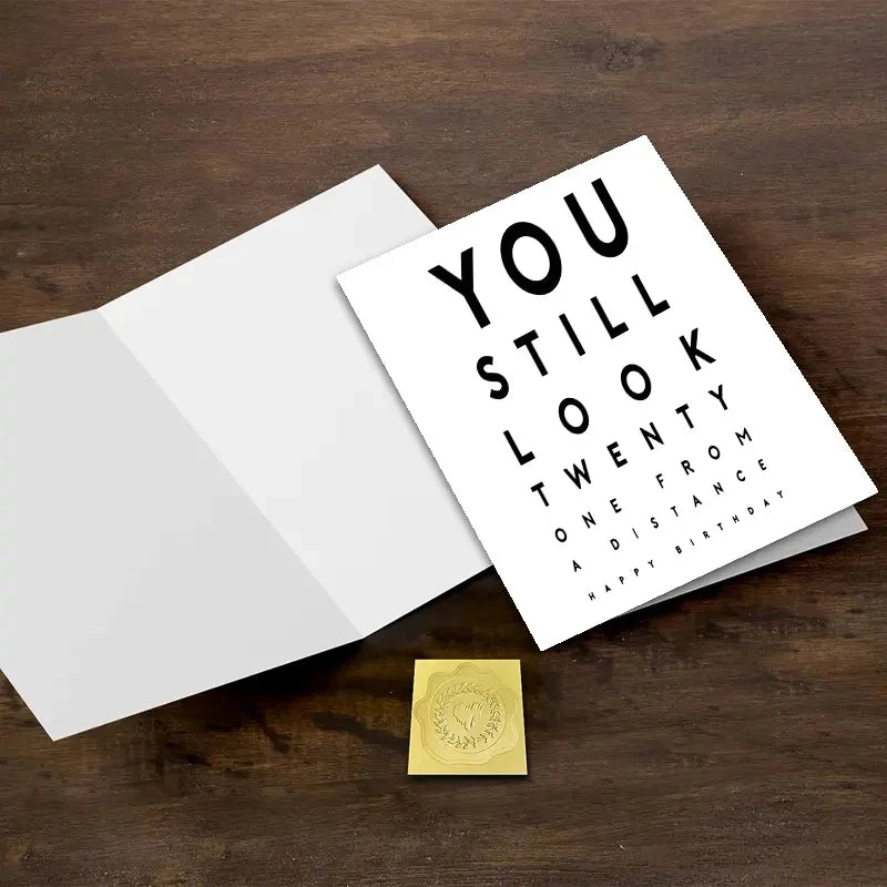 1 unique gift with interesting text on it, suitable for family, friends, colleagues, and friends, birthday card