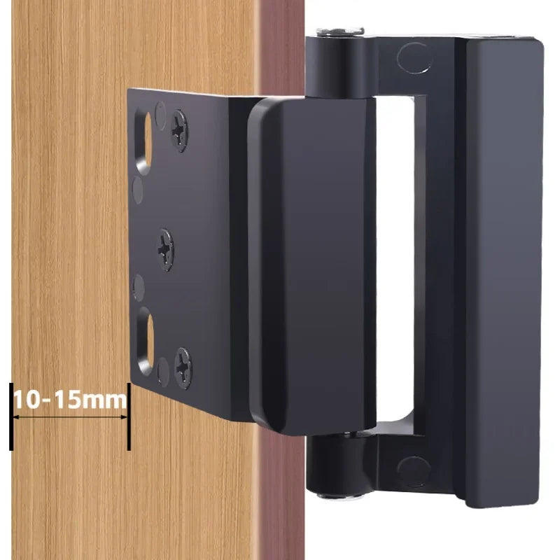 New Inward Home Security Door Reinforcement Lock,3 Inch Stop,Aluminum Alloy Anti-theft Door Locks Preventing Unauthorized Entry