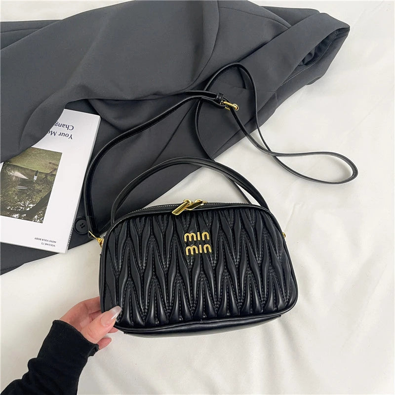 Trendy Designer Paris Fashion Bag With Elegant Leather And Solid Color For Women In Leisure