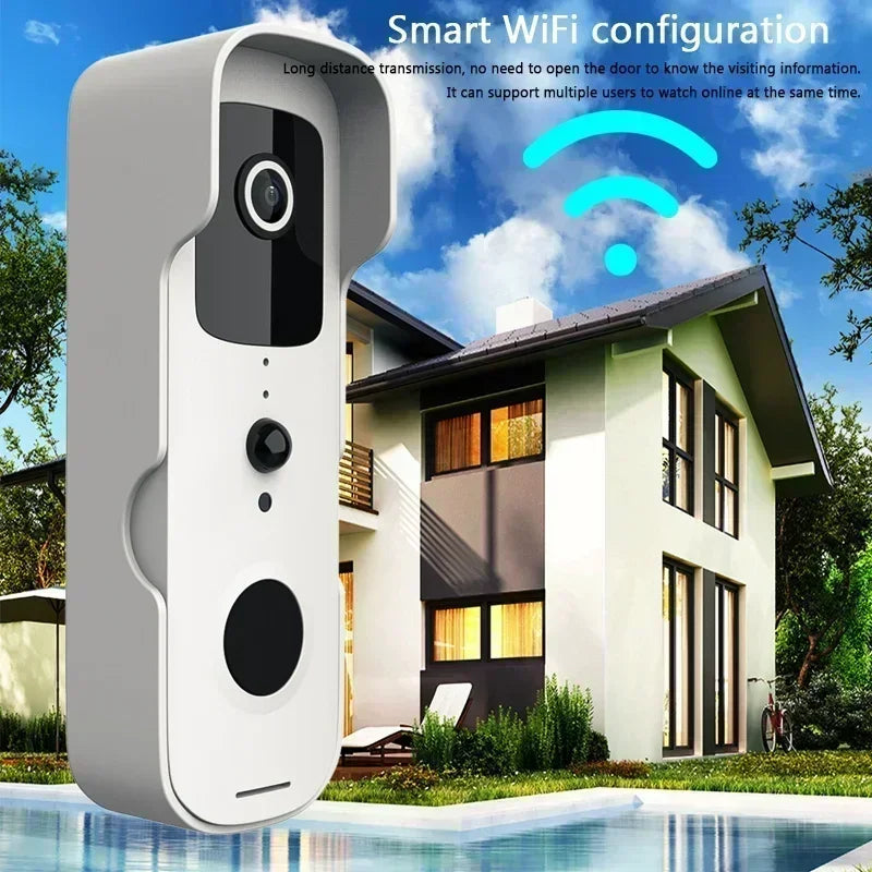 2026 Smart Video Doorbell Waterproof Night Vision Door Viewer 1080P FHD Camera Digital Visual Intercom WIFI 2.4G Tuya Door Bell