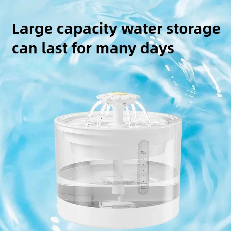 Cat Water Dispenser Automatic Filter Circulation Flowing Water Silent Filter Element Pets Water Fountain Pet Products
