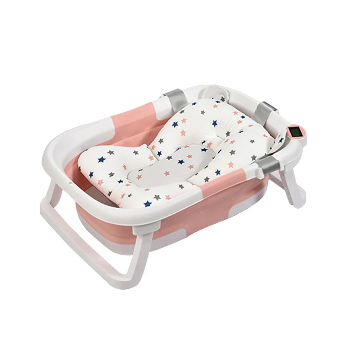Newborn baby bath tub Bath tub Household baby bath tub Large folding baby bath tub can sit or lie down to feel warm