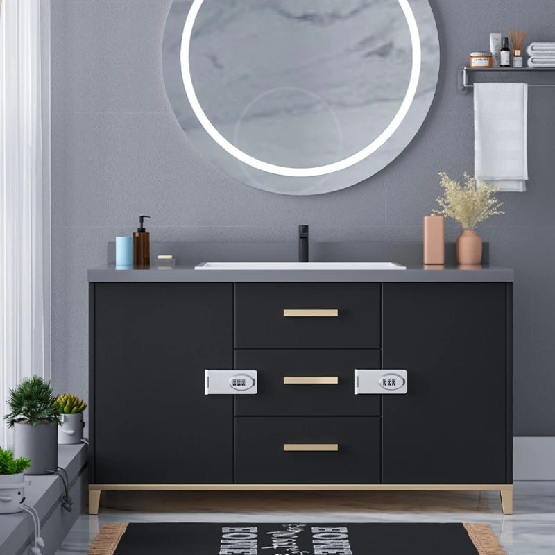 Mechanical Password Locks Door Security Slide Latch Lock for Small Doors Cabinets Barn Door Bathroom Outdoor Garage Garden