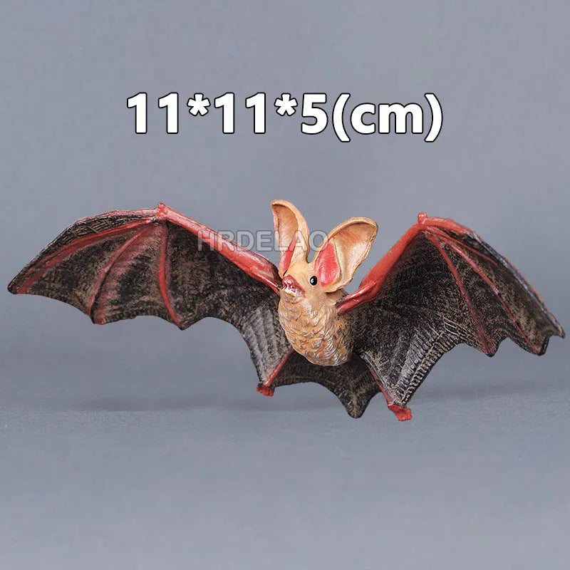 Realista Wild Animal Figurines Zoo Wolf Monkey Bat Chameleon Pangolin Squirrel Donkey Horse Action Model Toys for children Gift