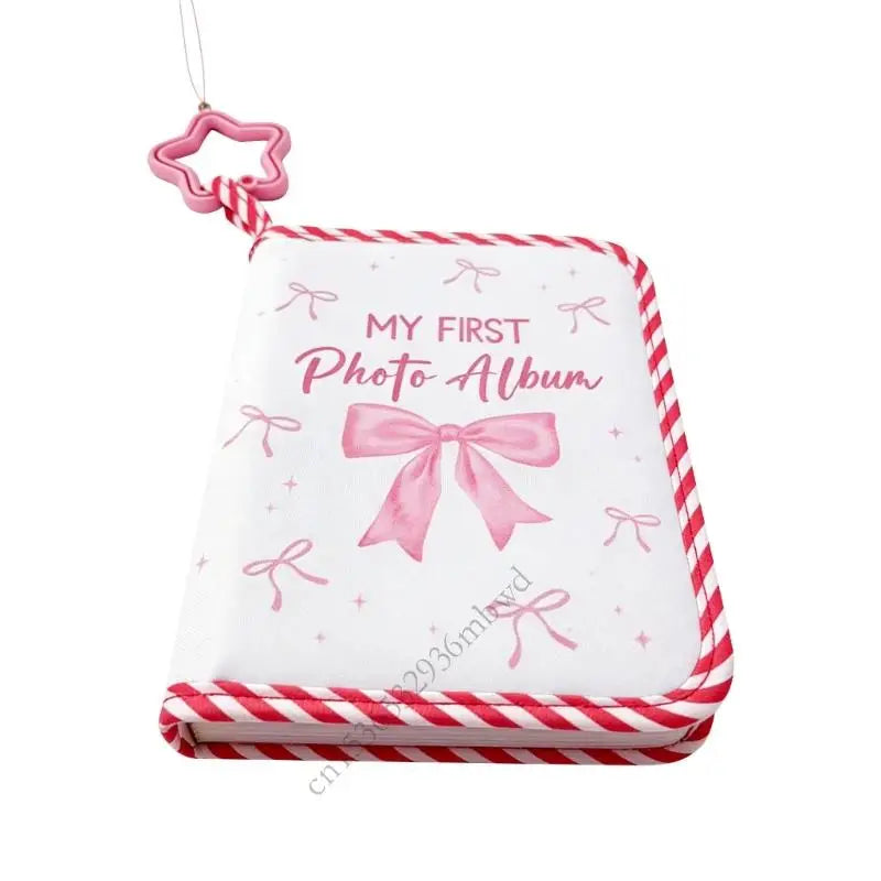 Baby's My Firsts Family Album Soft Photo Cloth Book Lovely My Firsts Book of Photos Baby Memory Album Gift for Newborns K43D