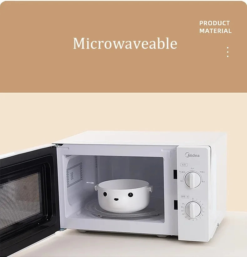 1000ml Cartoon Kids Bento Box For School Camping Students Cute Bear Lunch Box For Children Sandwich Fruit Food Storage Container