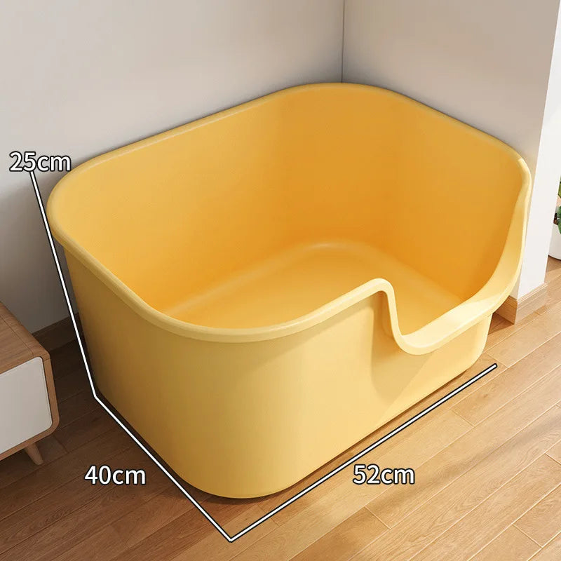 Cat Litter Box, Fully Enclosed, Odorless and Deodorizing, Extra Large Size for External Splashing in Cat Toilets, Cat Litter Box